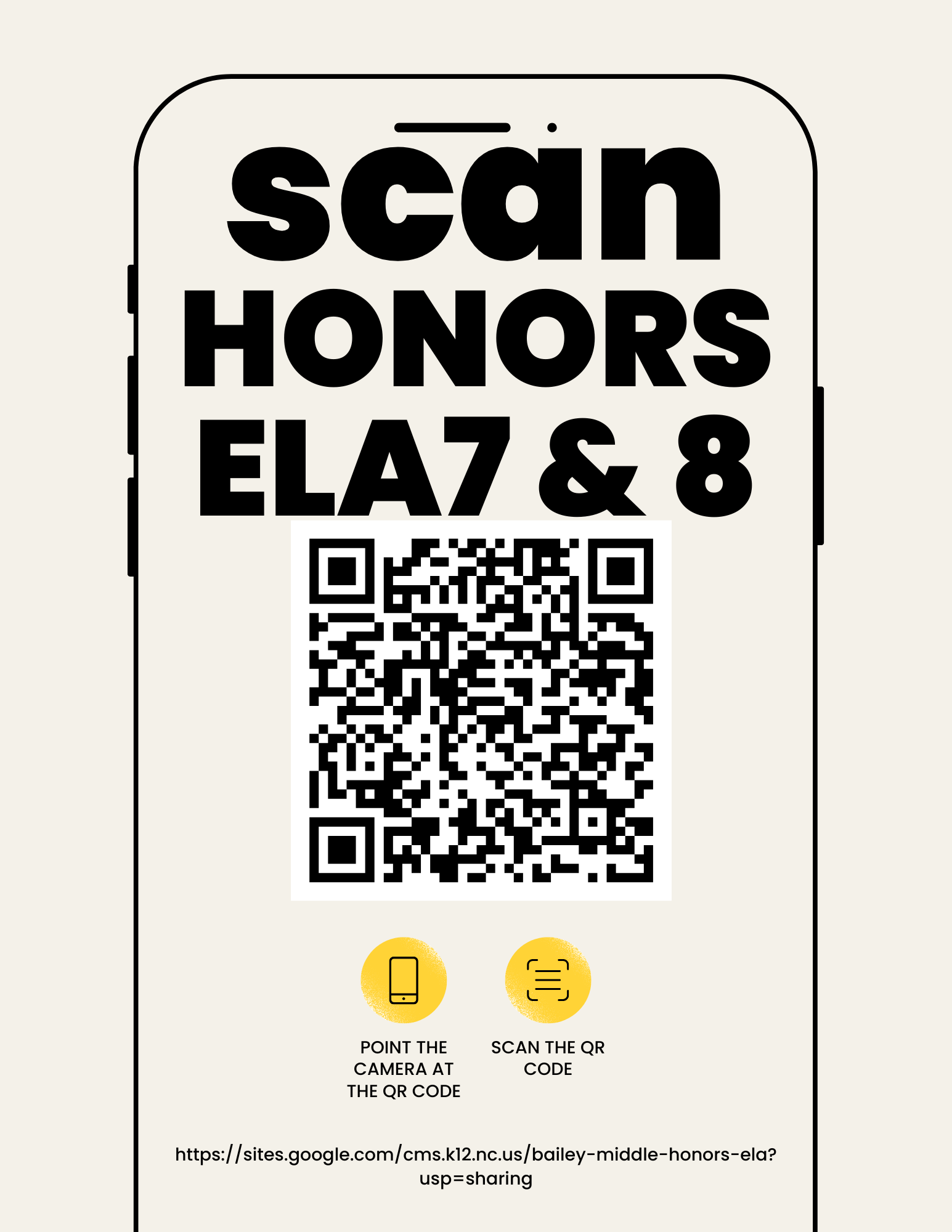 Honors ELA - 7th & 8th Grade Student